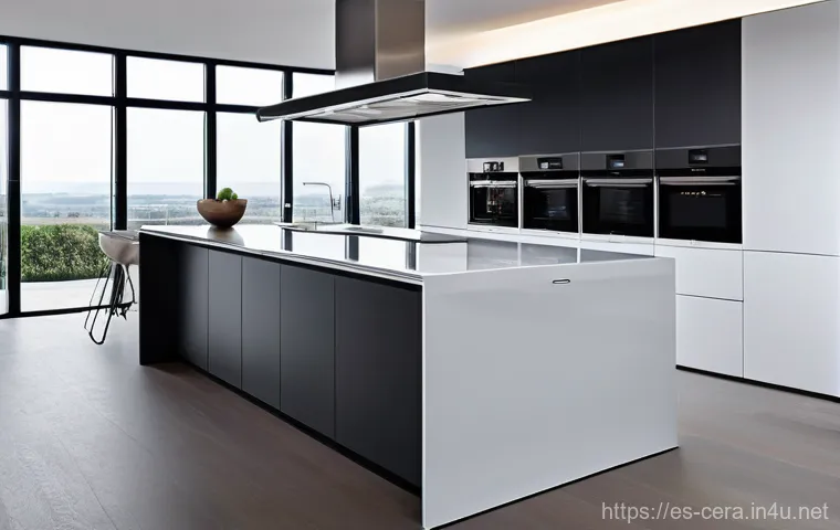 세라믹 기술 트렌드 예측 - **Sustainable Ceramic Living Space:**
    "A serene and modern living room designed with a strong em...